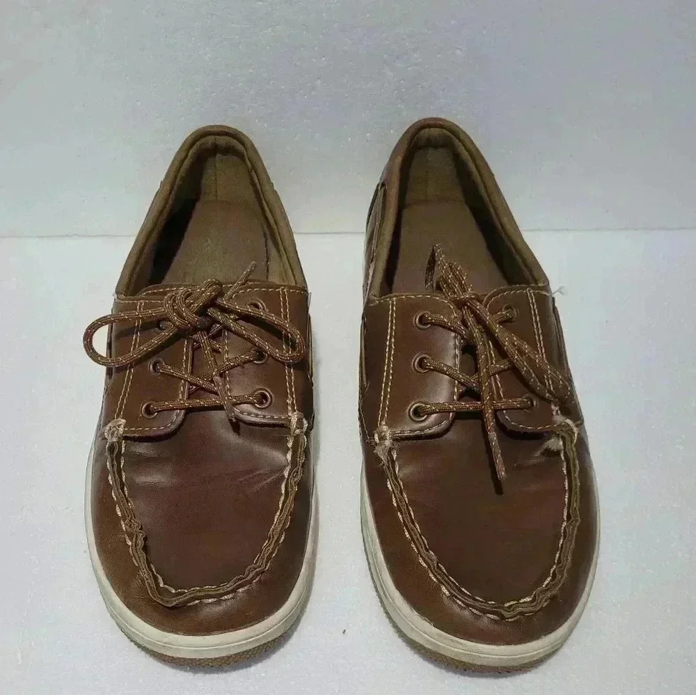 Thereabouts, LIL BROOK, Tan Dress Shoes, Boys size 6M, Memory Foam